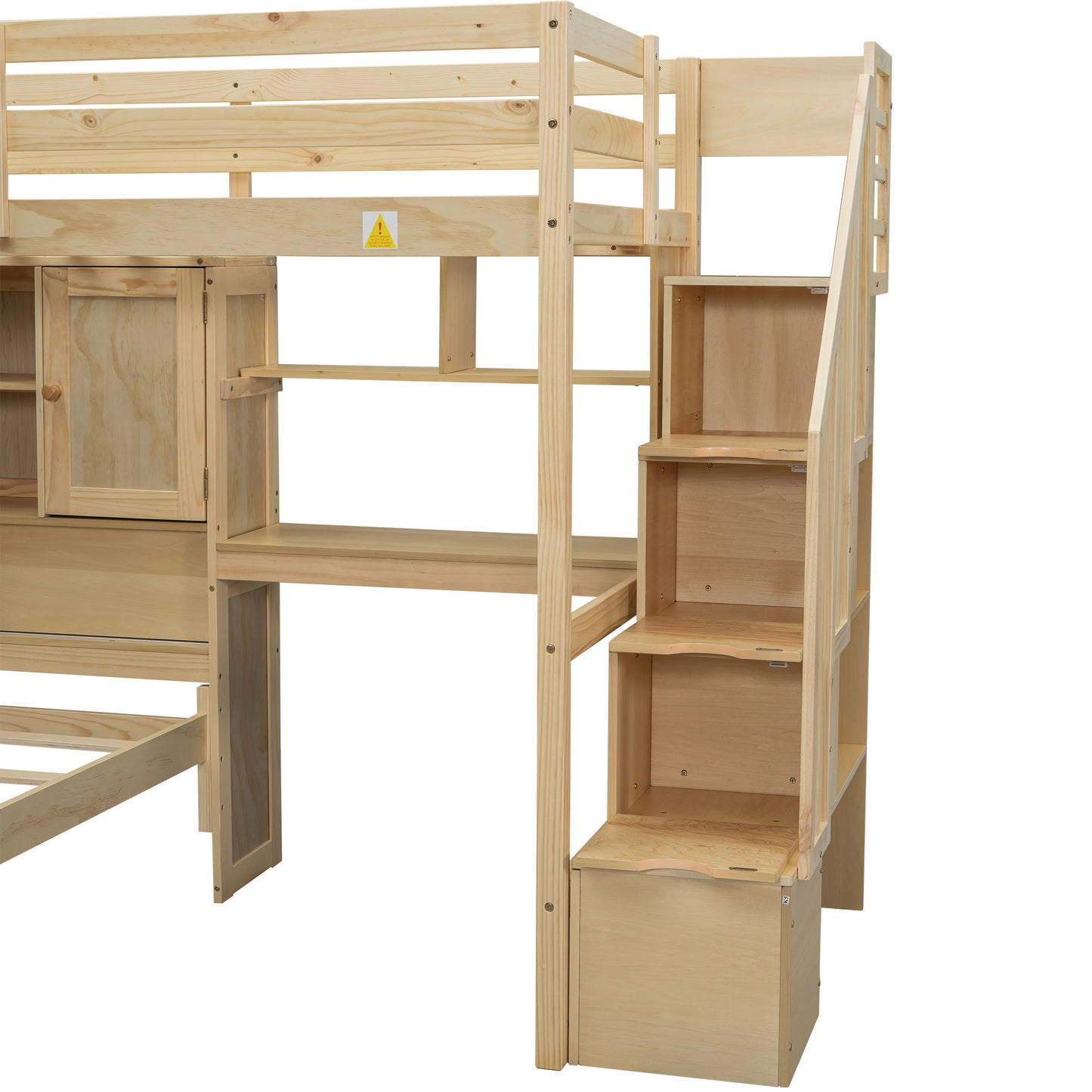 Loft Bed With Built In Desk And Staircase - The Sleep Loft - Online Mattress Showroom NYC