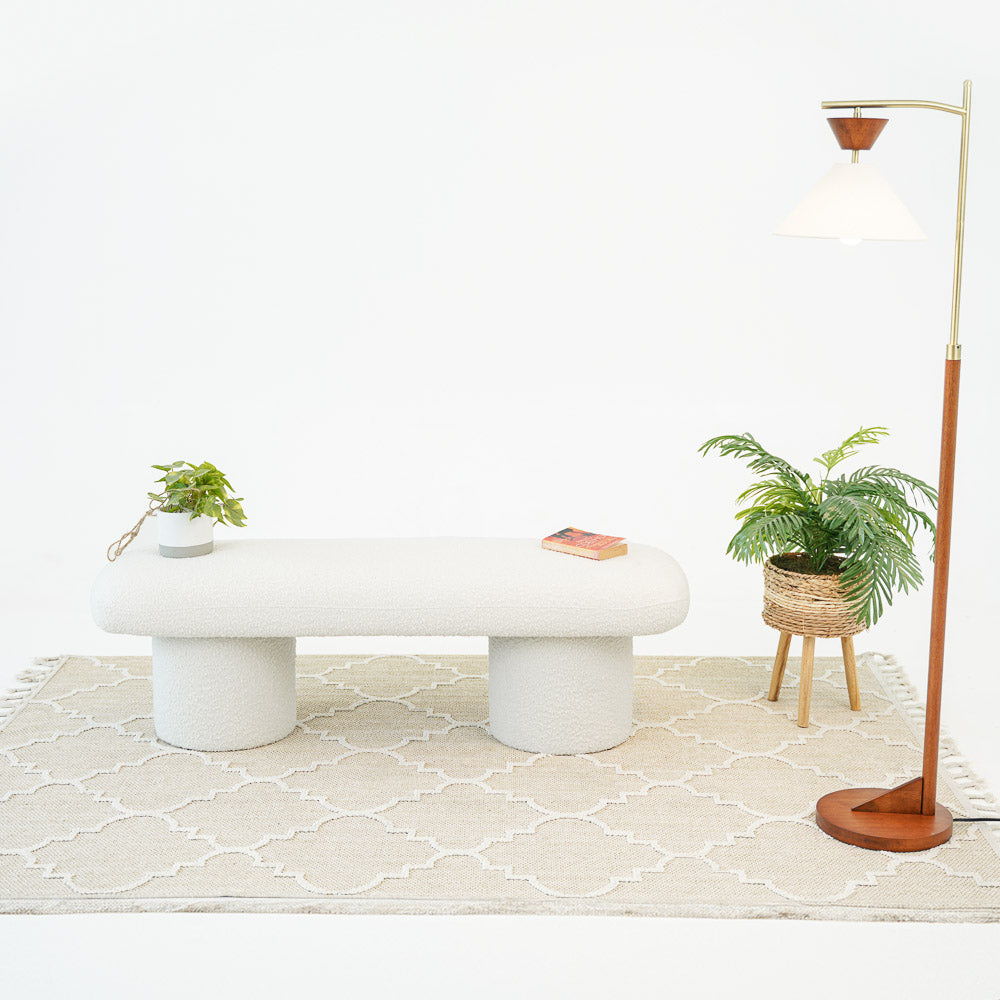 Randolph - Bench - Ivory - The Sleep Loft - Online Mattress Showroom NYC