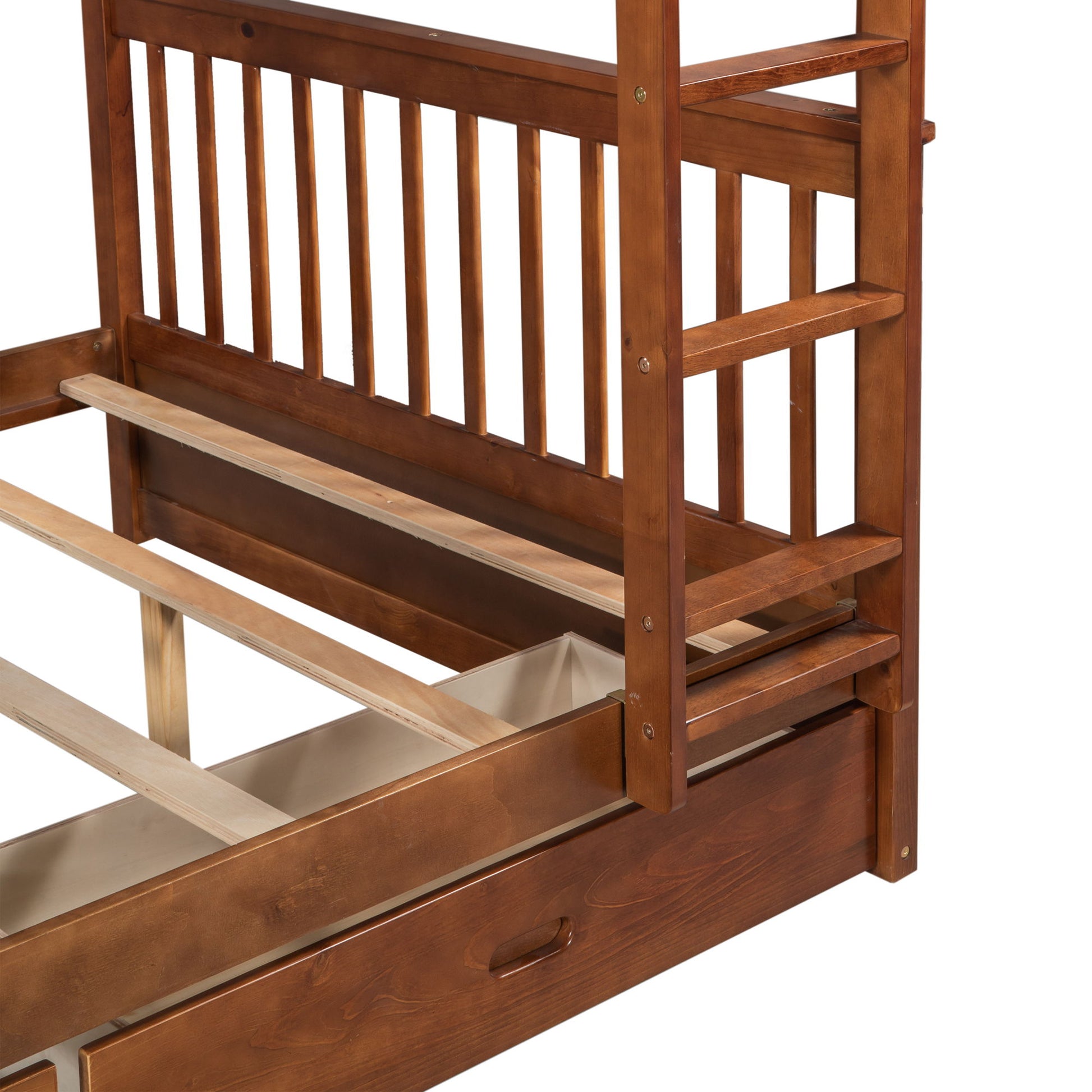 Bunk Bed With Ladders And 2 Storage Drawers - The Sleep Loft - Online Mattress Showroom NYC