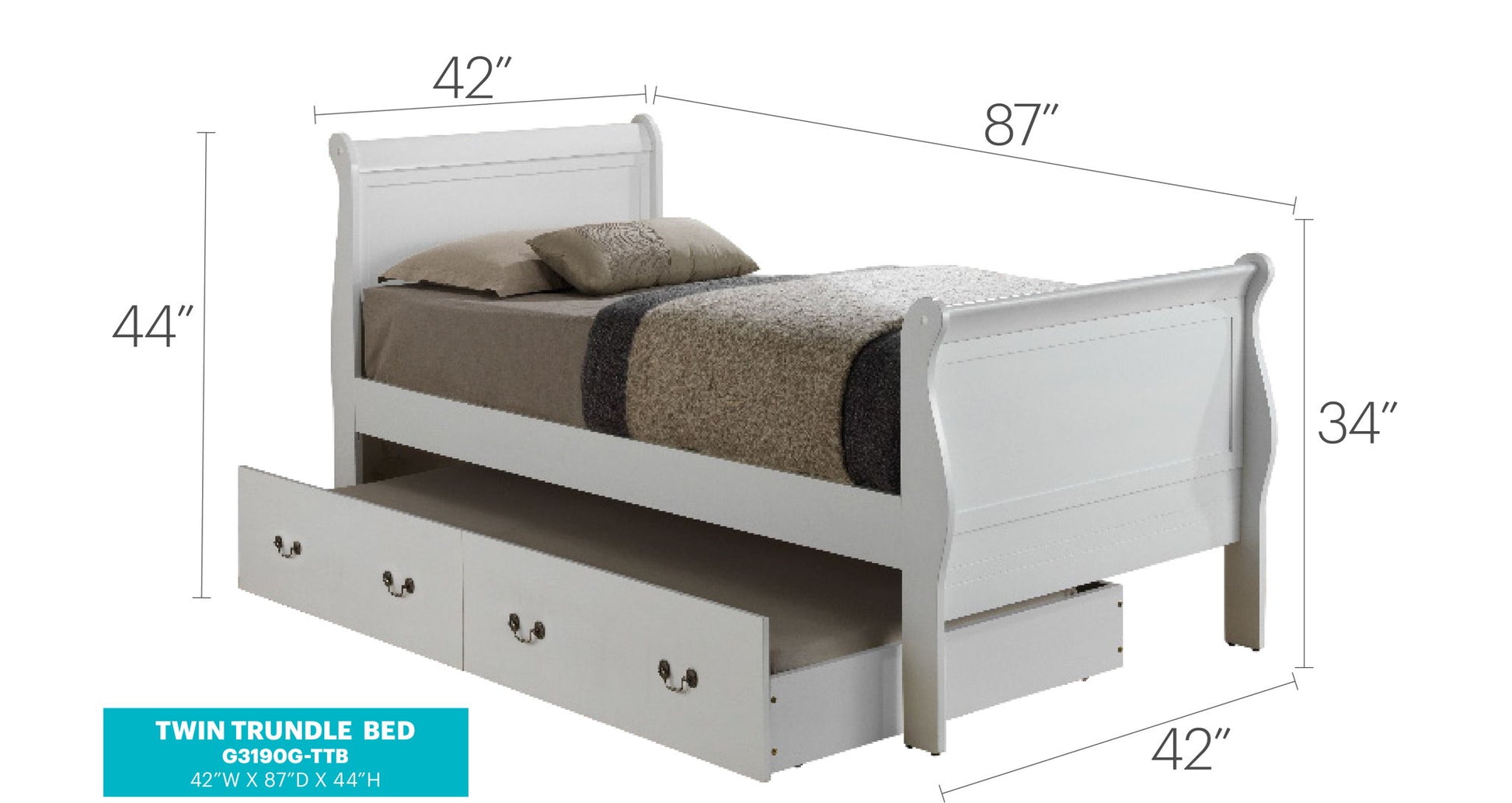 Elegant Trundle Bed With Timeless Charm - The Sleep Loft - Online Mattress Showroom NYC