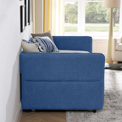 Upholstered Daybed With Pop Up Trundle - The Sleep Loft - Online Mattress Showroom NYC