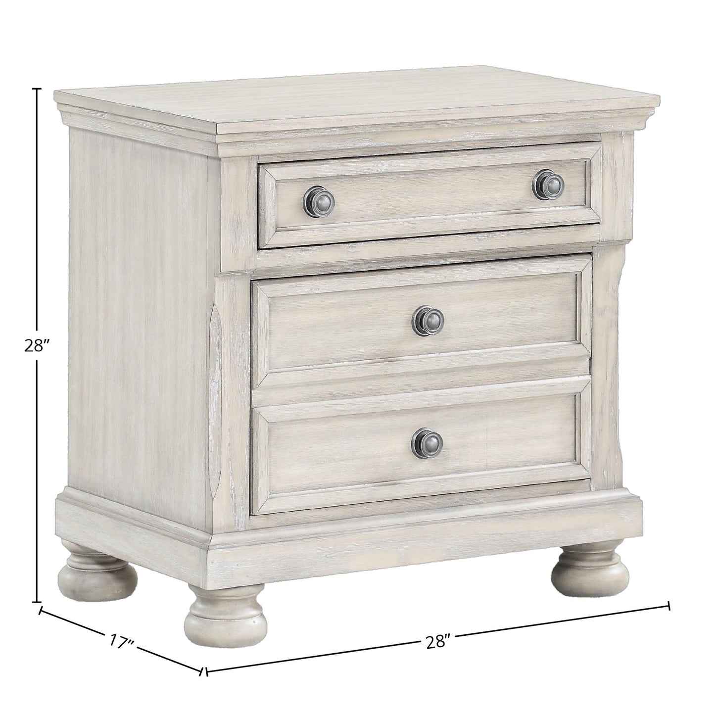 Nightstand Two Storage Drawers - The Sleep Loft - Online Mattress Showroom NYC