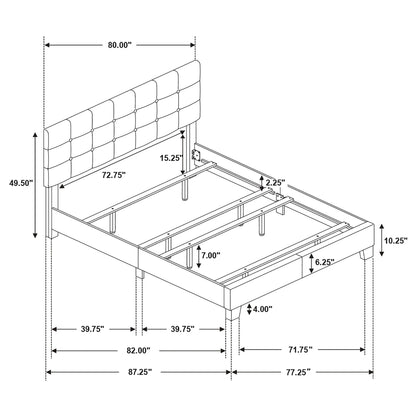 Dordrecht - Eastern King Panel Bed - Charcoal - The Sleep Loft - Online Mattress Showroom NYC