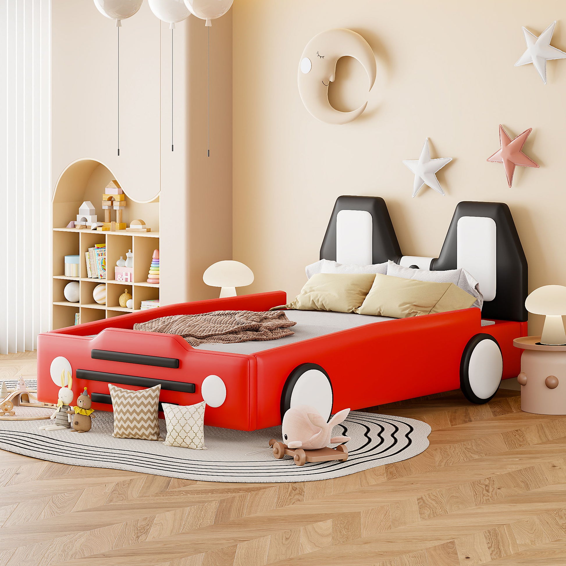 High Quality Race Car Shaped Platform Bed & Wheels - The Sleep Loft - Online Mattress Showroom NYC