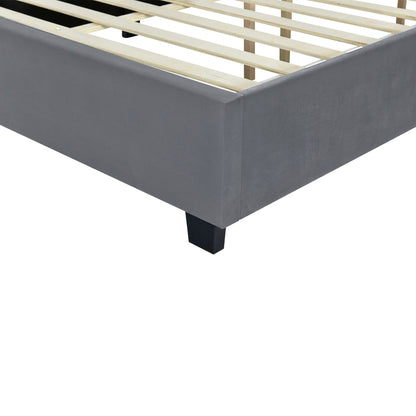 Upholstered Platform Bed With Big Headboard - The Sleep Loft - Online Mattress Showroom NYC