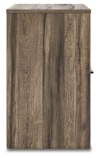 Elbrim - One Drawer Night Stand - Brown - The Sleep Loft - Online Mattress Showroom NYC