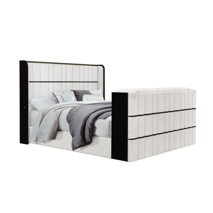 Isaiah - Bed With TV Lift-LED Speakers And Fireplace - The Sleep Loft - Online Mattress Showroom NYC