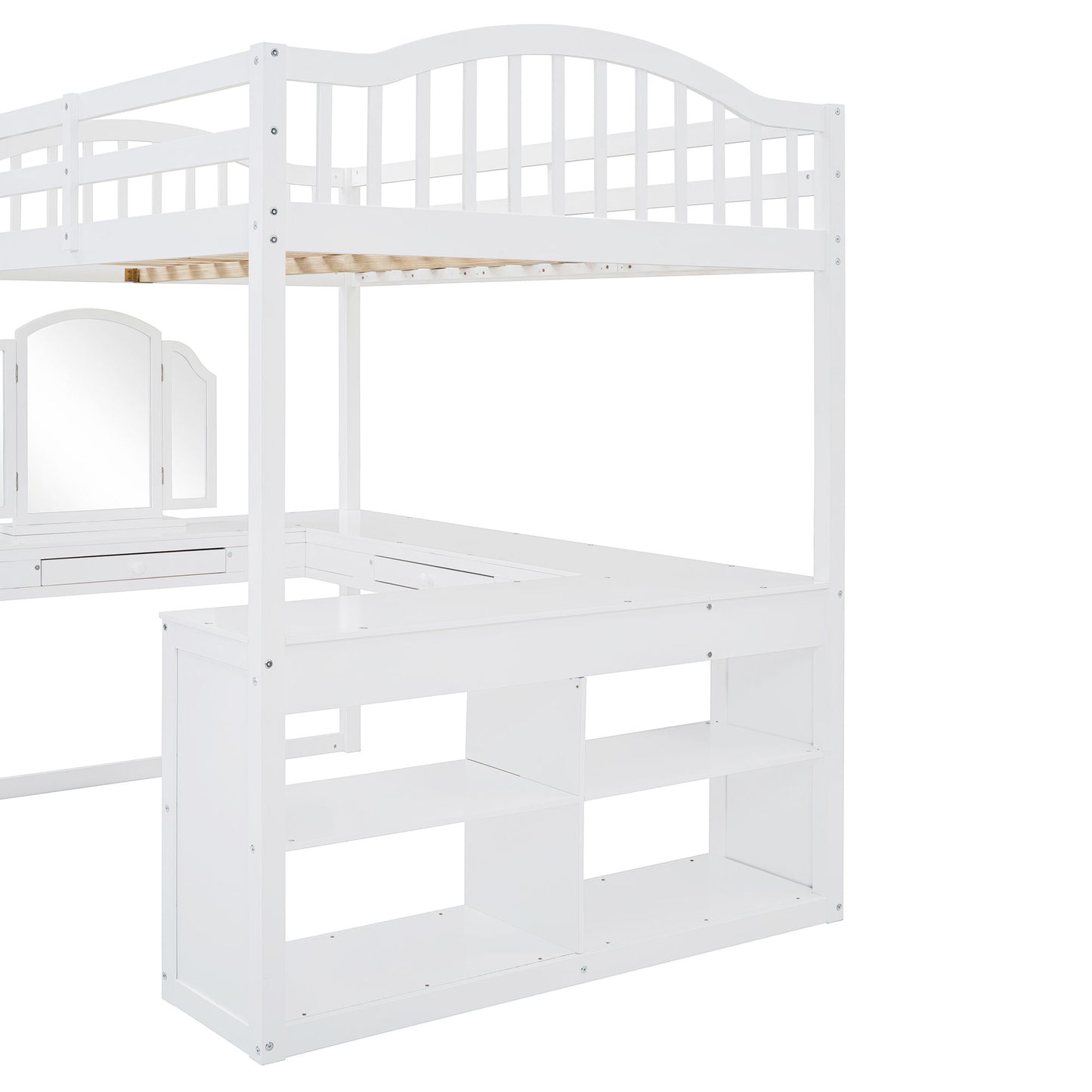 Loft Bed With Drawers, Cabinet, Shelves With Desk - The Sleep Loft - Online Mattress Showroom NYC