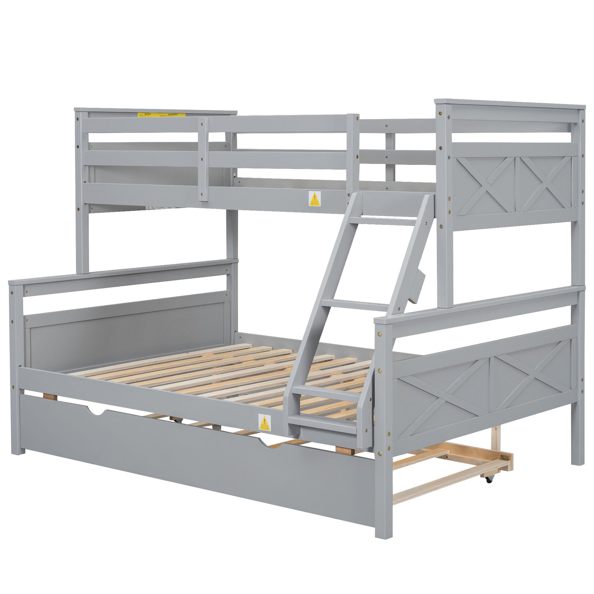 Bunk Bed With Ladder And Safety Guardrail - The Sleep Loft - Online Mattress Showroom NYC