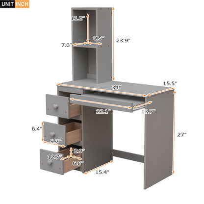 Loft Bed With Stand Alone Bed, Storage Staircase, Desk, Shelves, And Drawers - The Sleep Loft - Online Mattress Showroom NYC