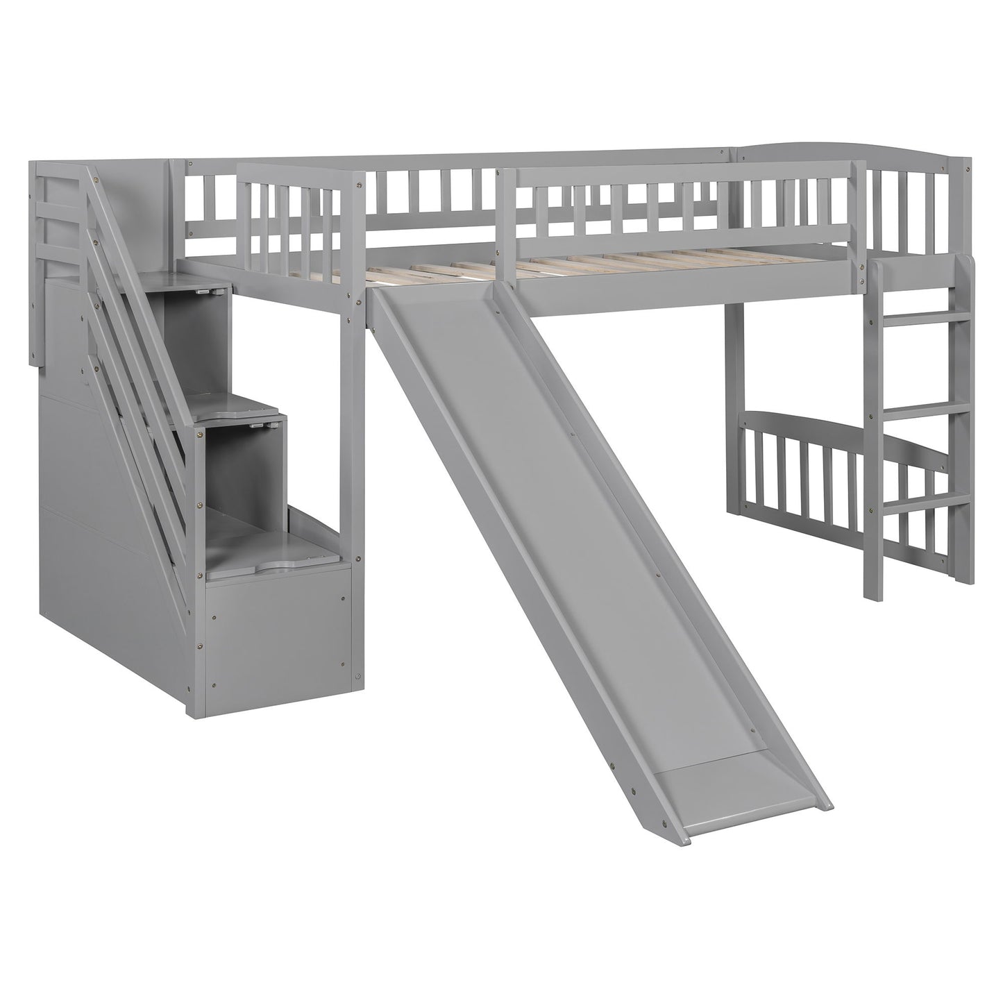 Loft Stairway Bed With 2 Drawers, Convertible Ladder And Slide - The Sleep Loft - Online Mattress Showroom NYC