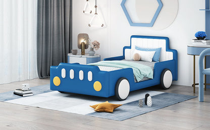 Race Car Shaped Platform Bed With Wheels - The Sleep Loft - Online Mattress Showroom NYC