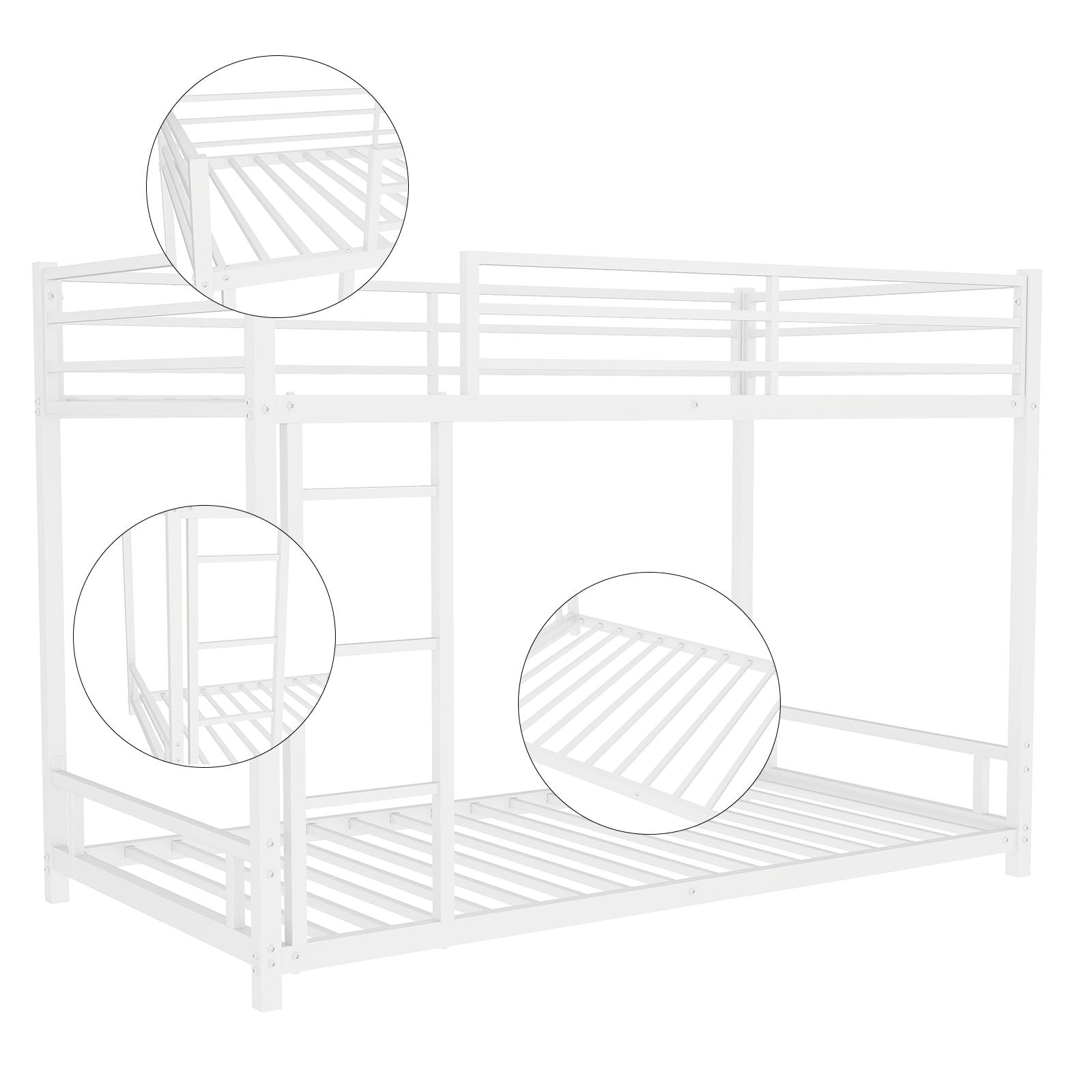 Bunk Bed With Noise Reduction And Safety Guardrail - The Sleep Loft - Online Mattress Showroom NYC
