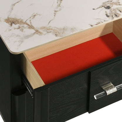 Opel - Nightstand - Black - The Sleep Loft - Online Mattress Showroom NYC