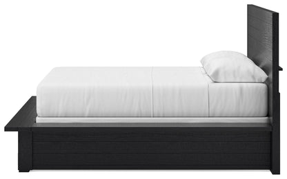 Londer - Queen Panel Bed - Black - The Sleep Loft - Online Mattress Showroom NYC
