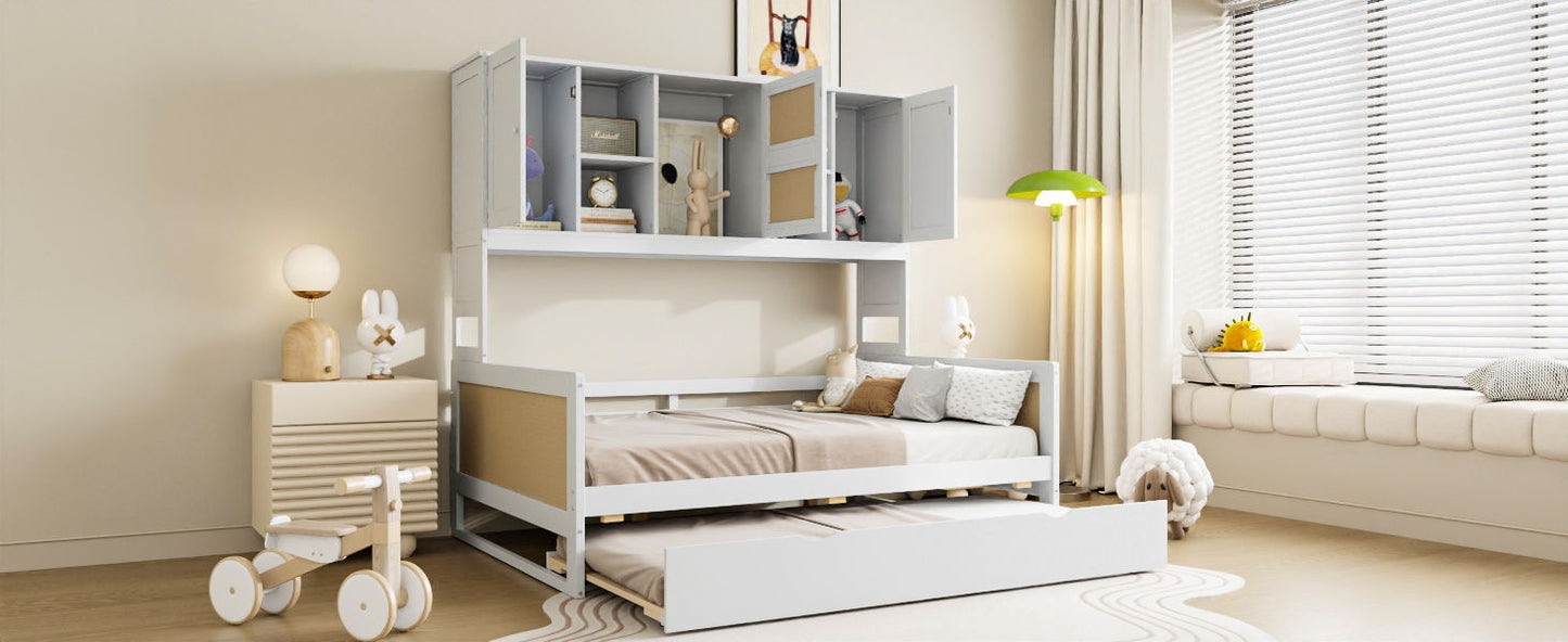 Daybed And All In One Cabinet And Shelf - The Sleep Loft - Online Mattress Showroom NYC