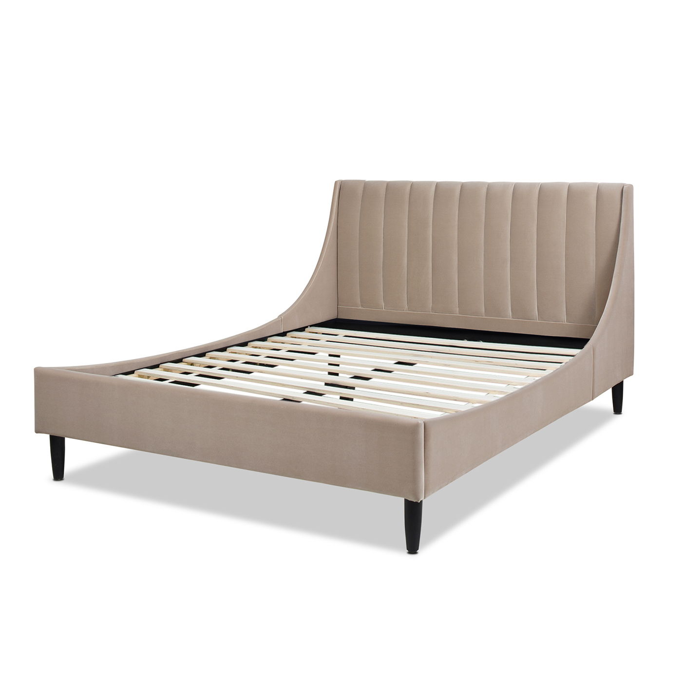 Aspen - Vertical Tufted Modern Headboard Platform Bed Set - The Sleep Loft - Online Mattress Showroom NYC
