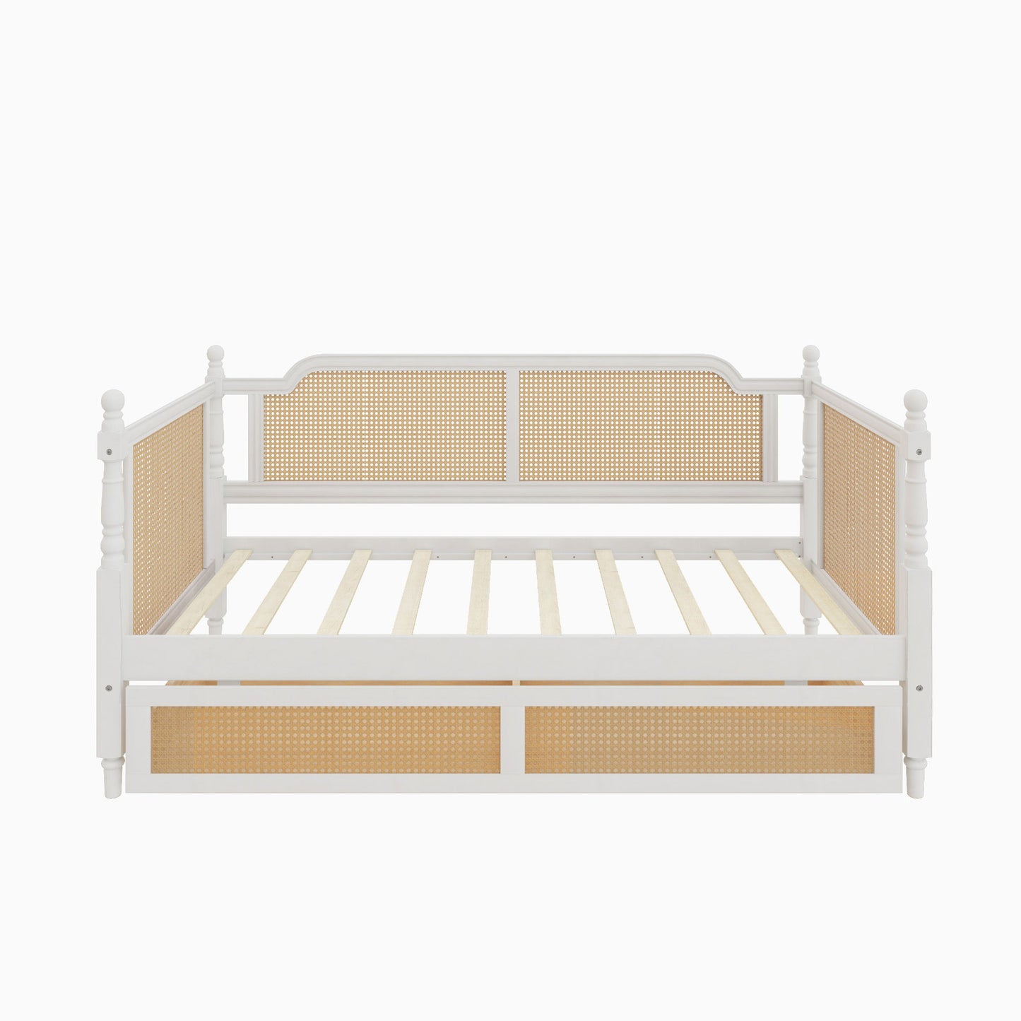 Traditional Style Rattan Daybed, No Box Spring Needed - The Sleep Loft - Online Mattress Showroom NYC