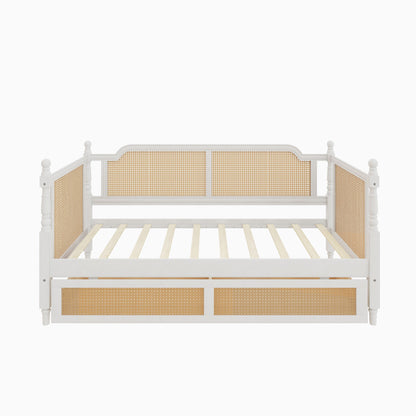 Traditional Style Rattan Daybed, No Box Spring Needed - The Sleep Loft - Online Mattress Showroom NYC
