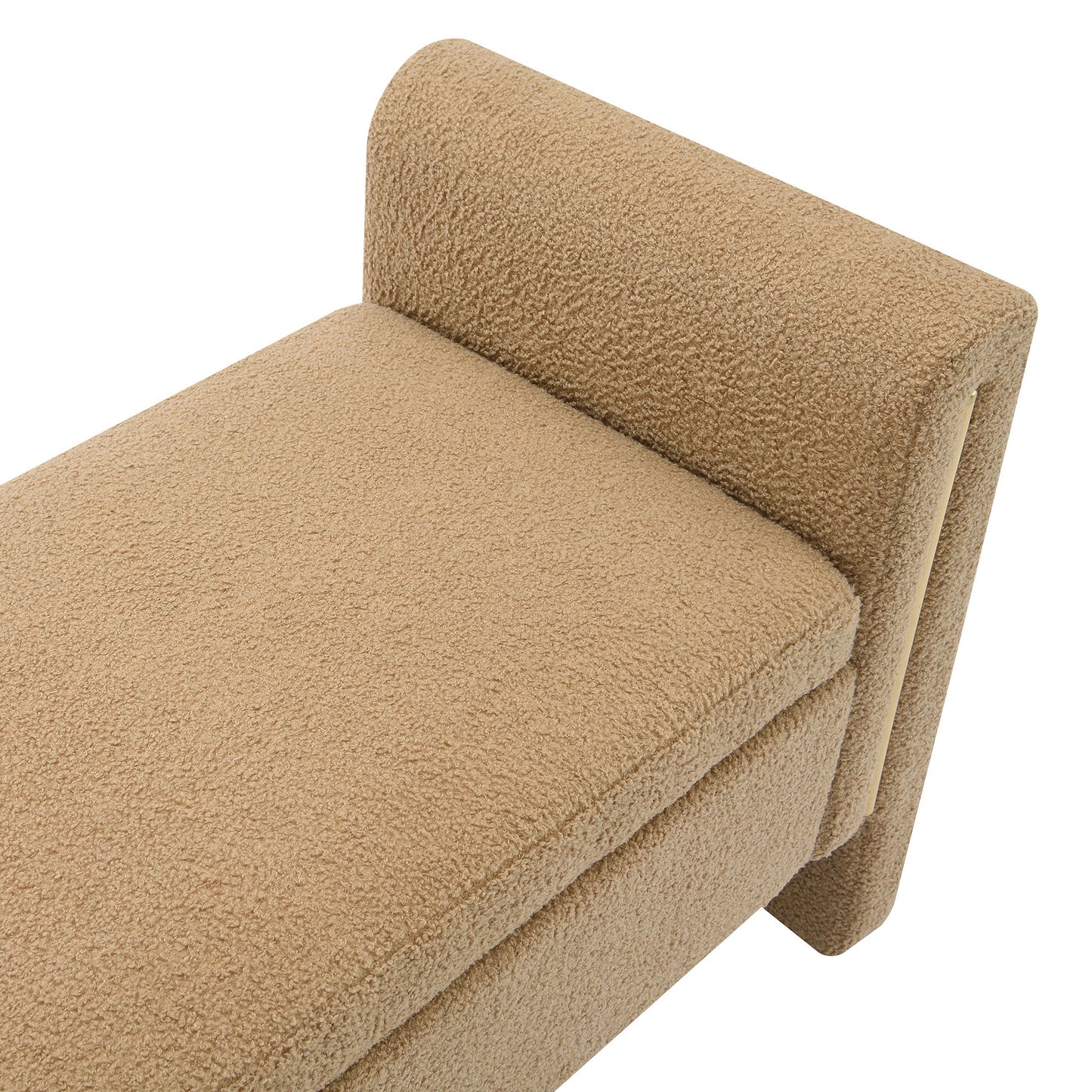 Modern Teddy Upholstered Large Bed End Bench With Arms And Storage - The Sleep Loft - Online Mattress Showroom NYC