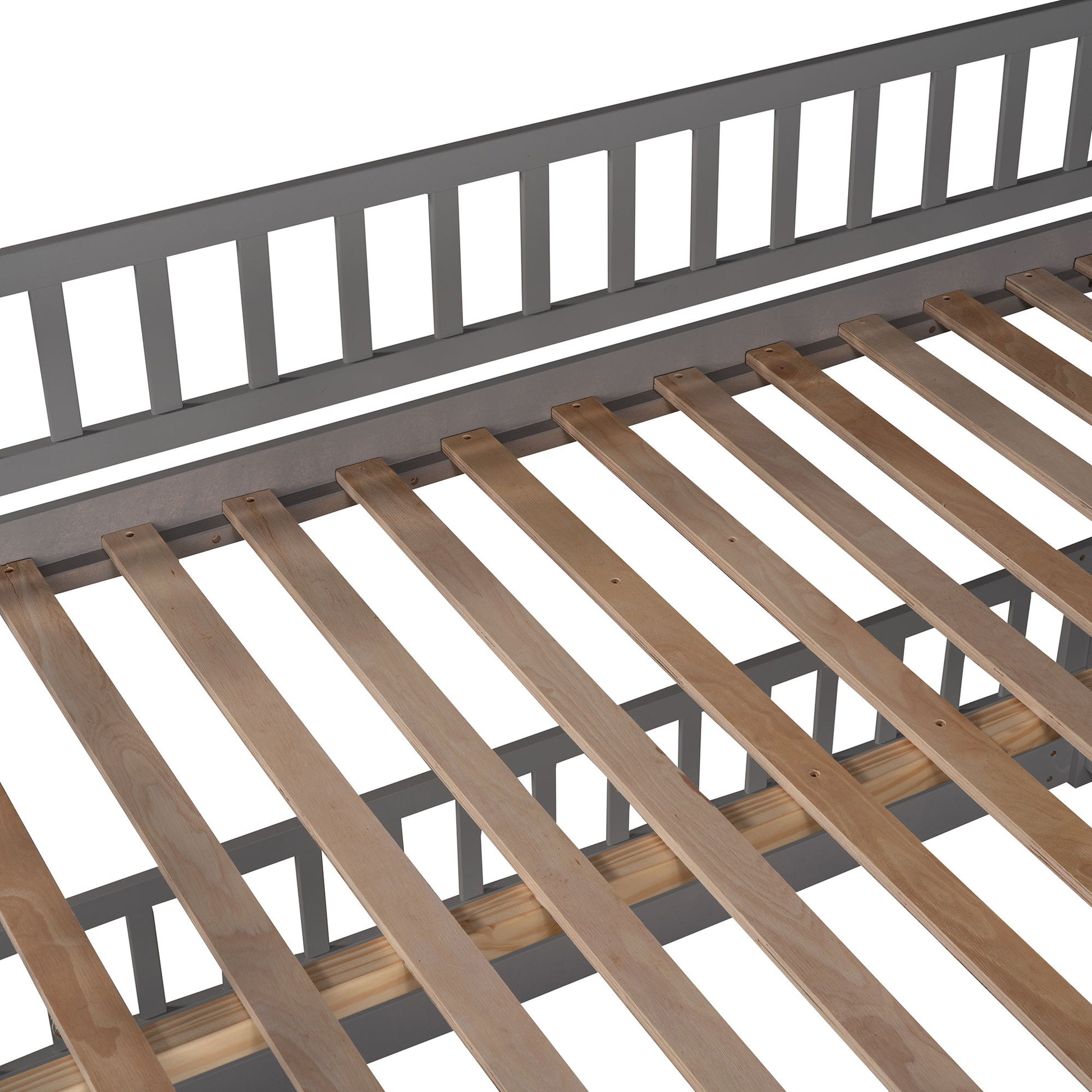 Low Bunk Bed With Slide, Fence And Ladder - The Sleep Loft - Online Mattress Showroom NYC
