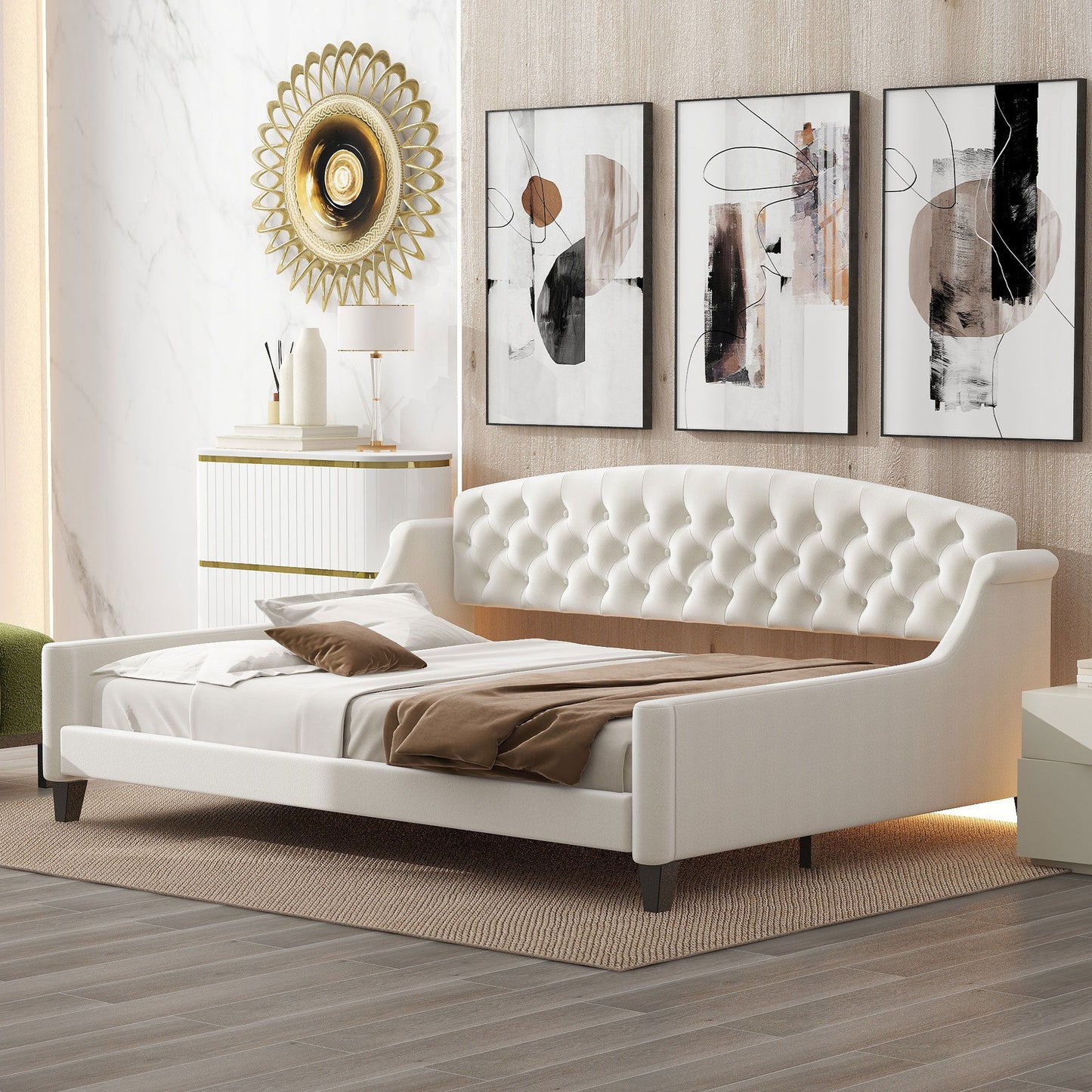 Modern Tufted Button Daybed - The Sleep Loft - Online Mattress Showroom NYC