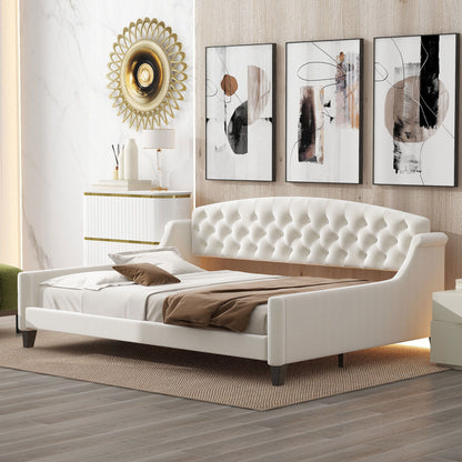Modern Tufted Button Daybed - The Sleep Loft - Online Mattress Showroom NYC