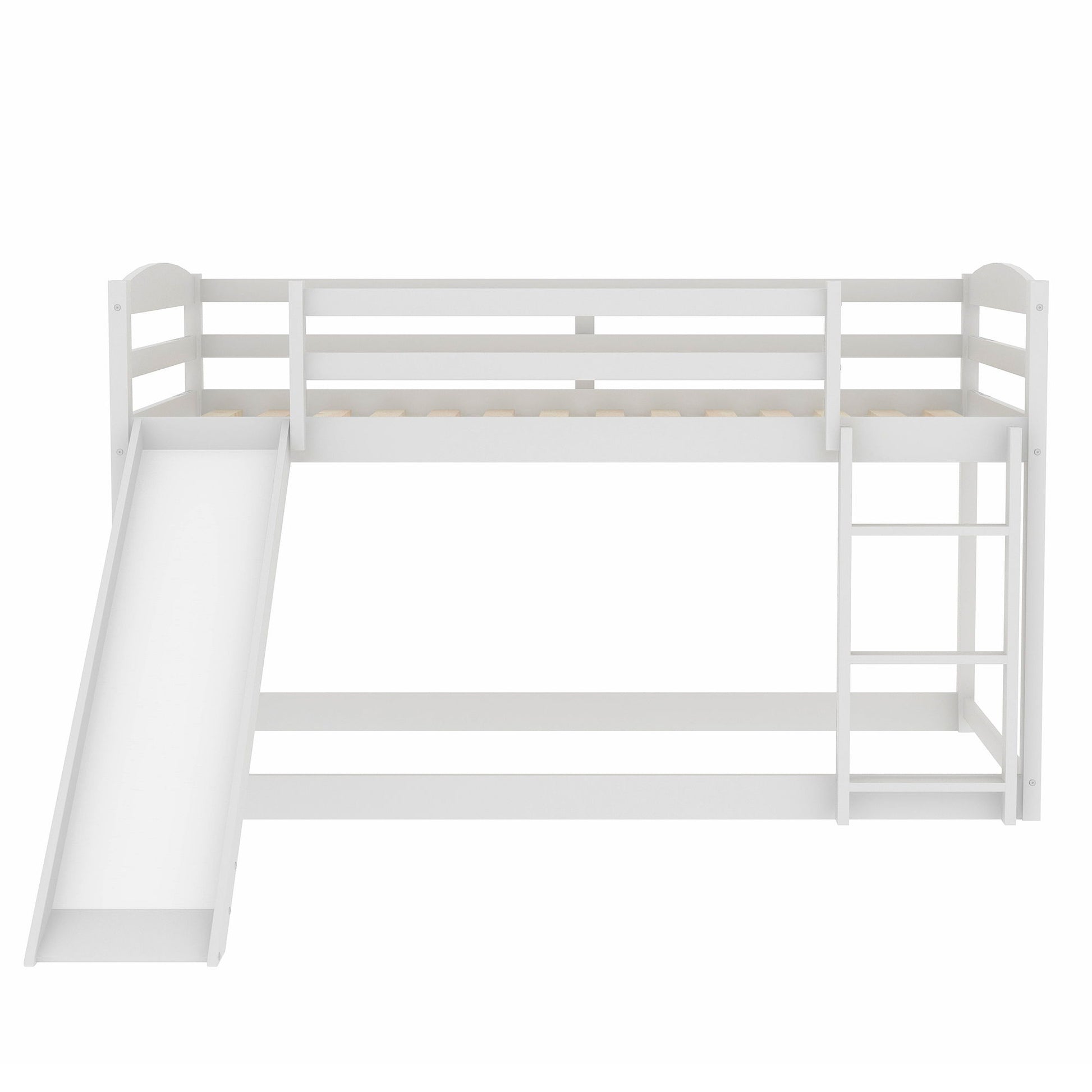 Durable Bunk Bed With Convertible Slide And Ladder - The Sleep Loft - Online Mattress Showroom NYC