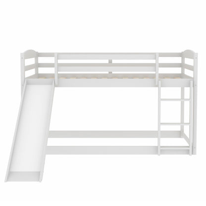 Durable Bunk Bed With Convertible Slide And Ladder - The Sleep Loft - Online Mattress Showroom NYC