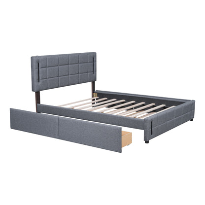 Upholstered Platform Bed With Trundle & Drawers - The Sleep Loft - Online Mattress Showroom NYC