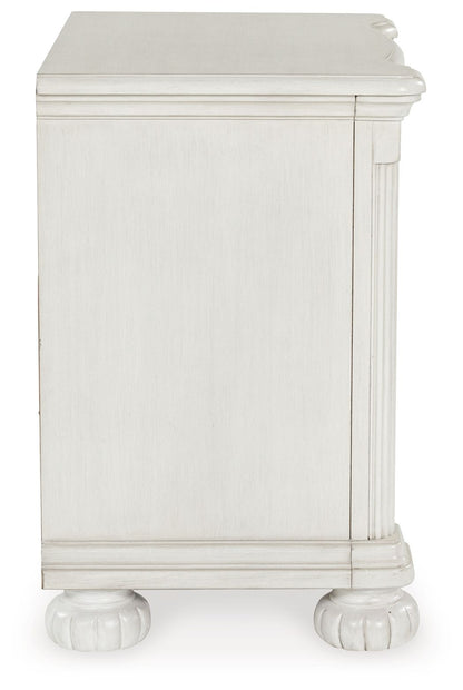 Montelaine - Three Drawer Night Stand - Antique White