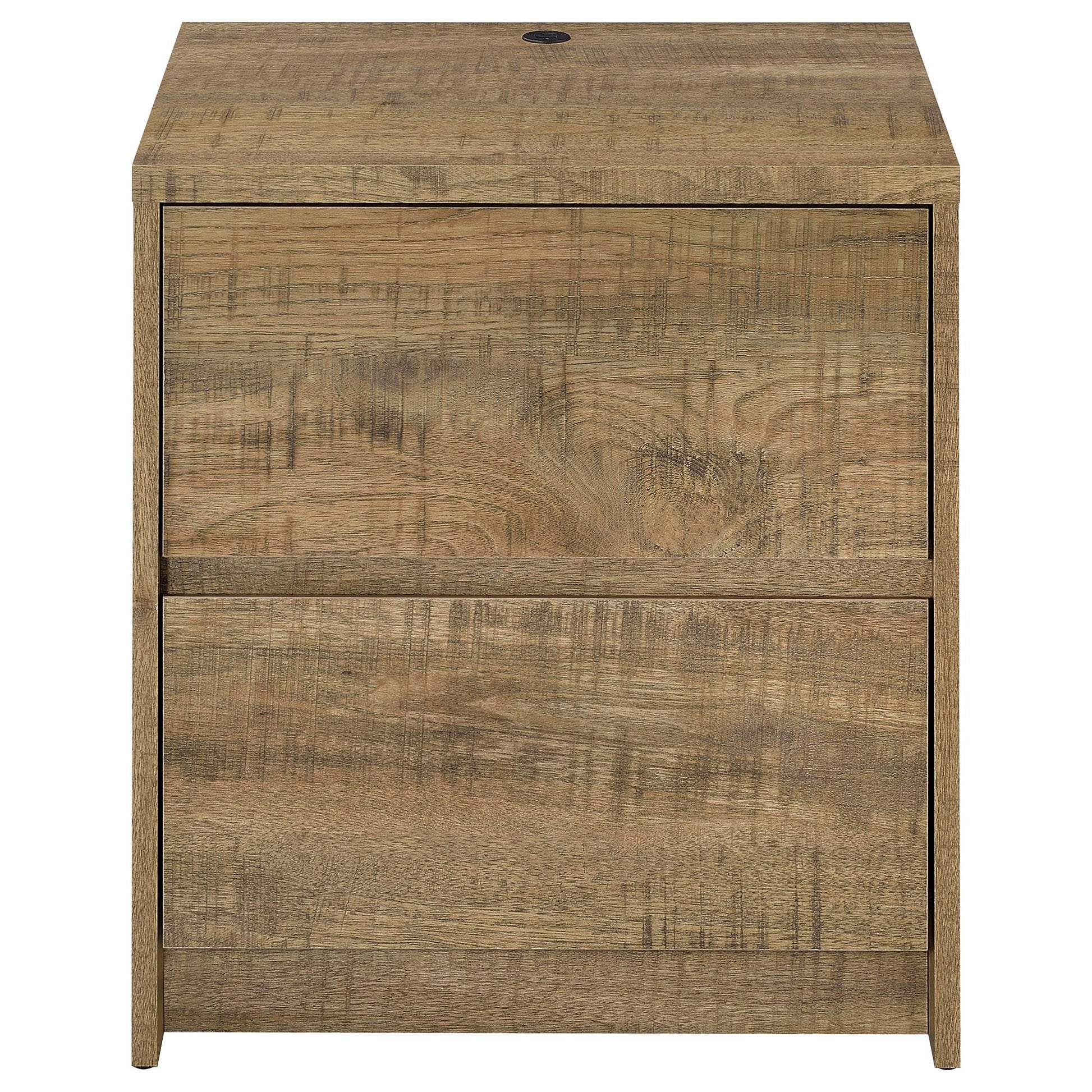 Geary - 2 Drawer Nightstand With LED Lights And USB Charging Ports - The Sleep Loft - Online Mattress Showroom NYC