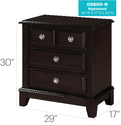 Ashford - Nightstand - Cappuccino - The Sleep Loft - Online Mattress Showroom NYC
