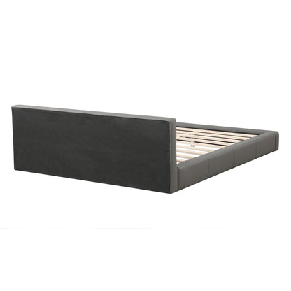 Stylish Upholstered Bed With Birch Wood Frame - The Sleep Loft - Online Mattress Showroom NYC