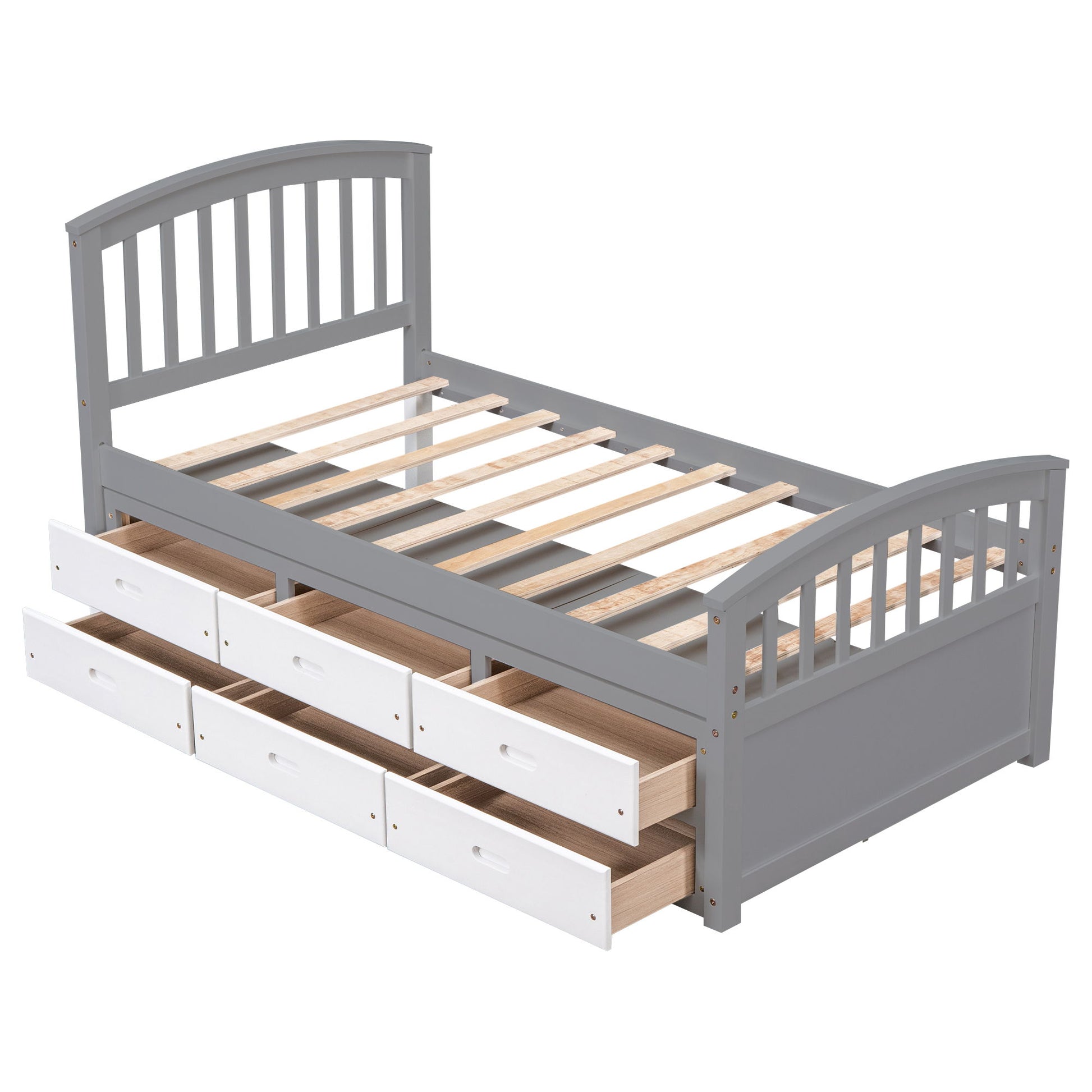 Platform Storage Bed Solid Wood Bed With 6 Drawers - The Sleep Loft - Online Mattress Showroom NYC