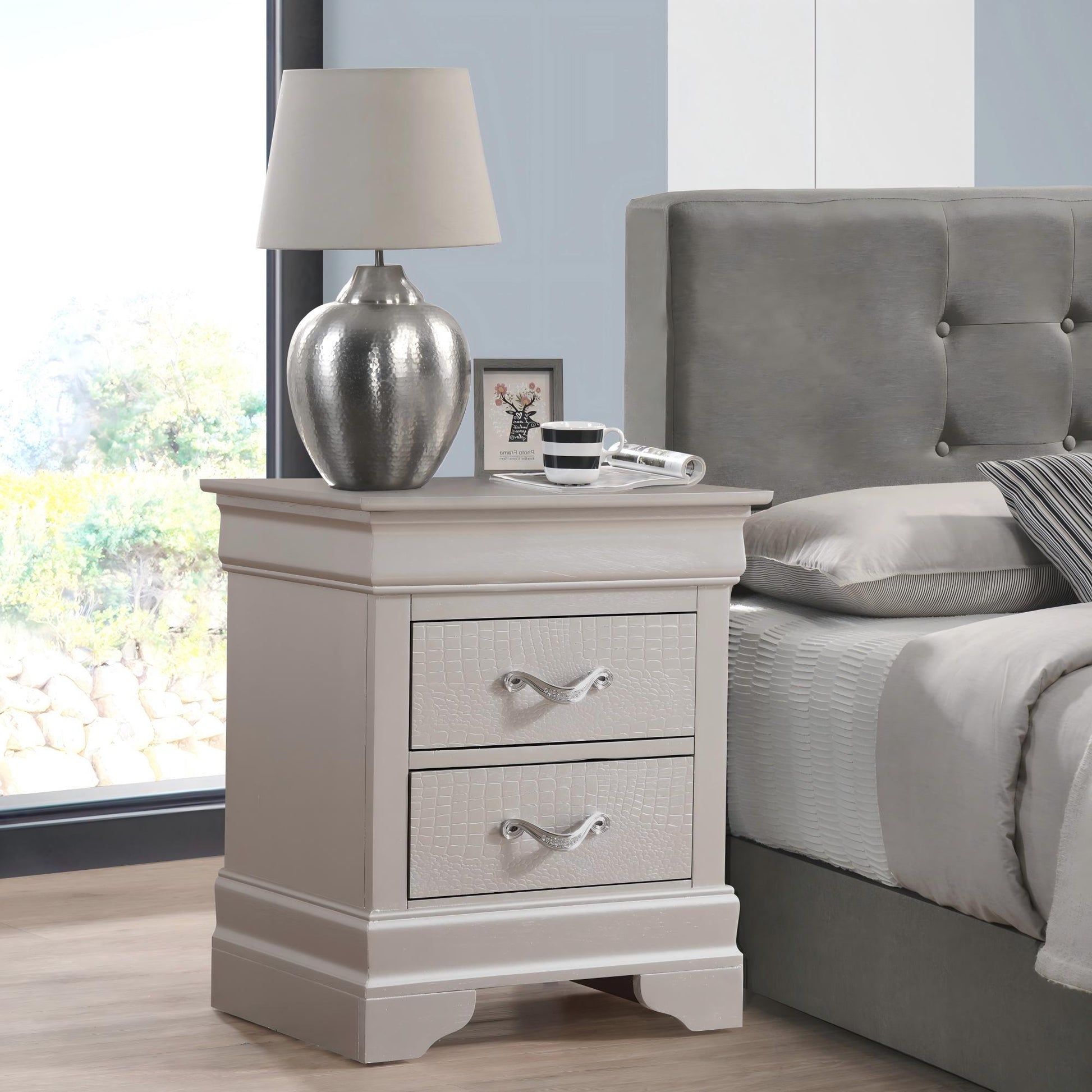 Decorative Accents Nightstand - The Sleep Loft - Online Mattress Showroom NYC