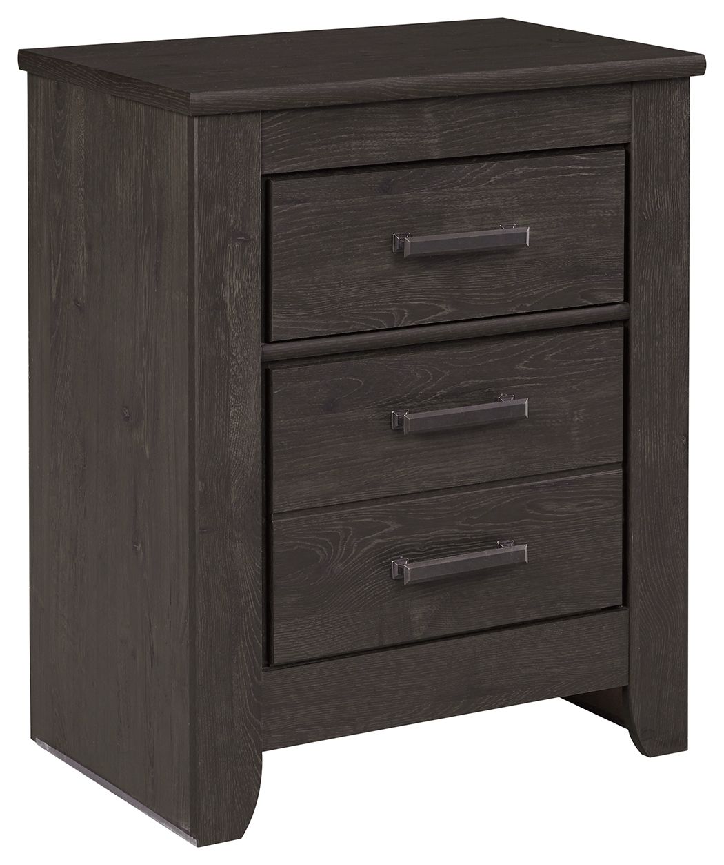 Brinxton - Two Drawer Night Stand - Charcoal - The Sleep Loft - Online Mattress Showroom NYC