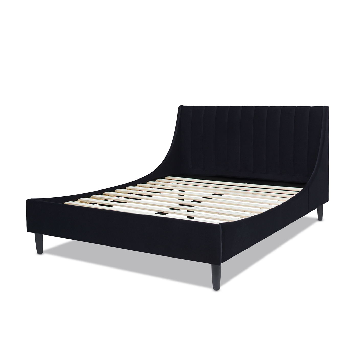 Aspen - Vertical Tufted Modern Headboard Platform Bed Set - The Sleep Loft - Online Mattress Showroom NYC