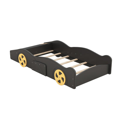 Race Car Shaped Platform Bed With Wheels And Storage - The Sleep Loft - Online Mattress Showroom NYC