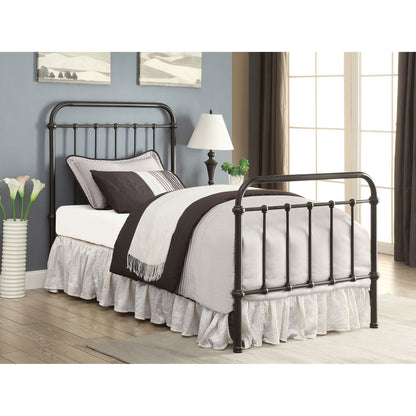 Twin Panel Bed With Ornate Design - Bronze - The Sleep Loft - Online Mattress Showroom NYC