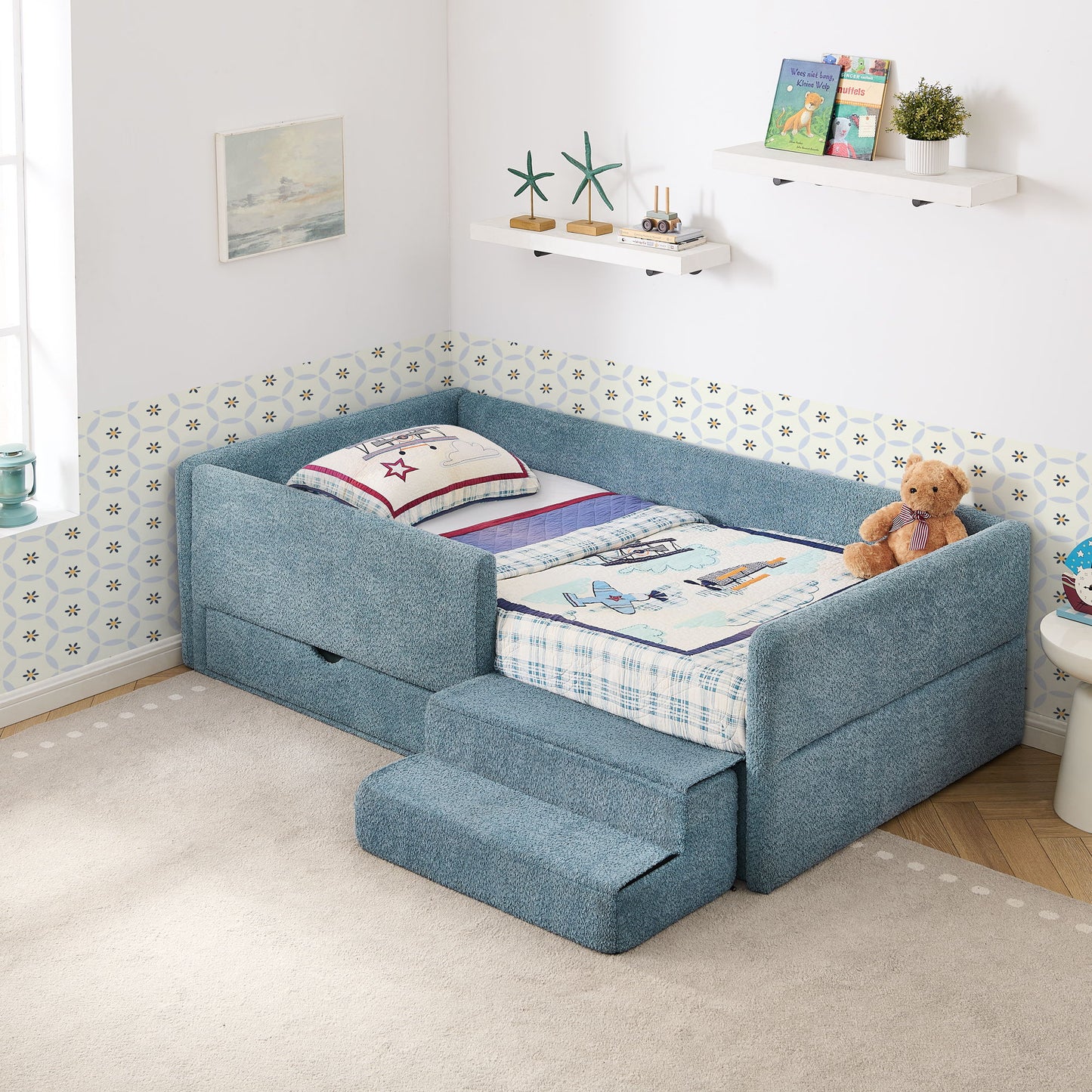 Safe Kids Bed With Guardrails And Storage - The Sleep Loft - Online Mattress Showroom NYC
