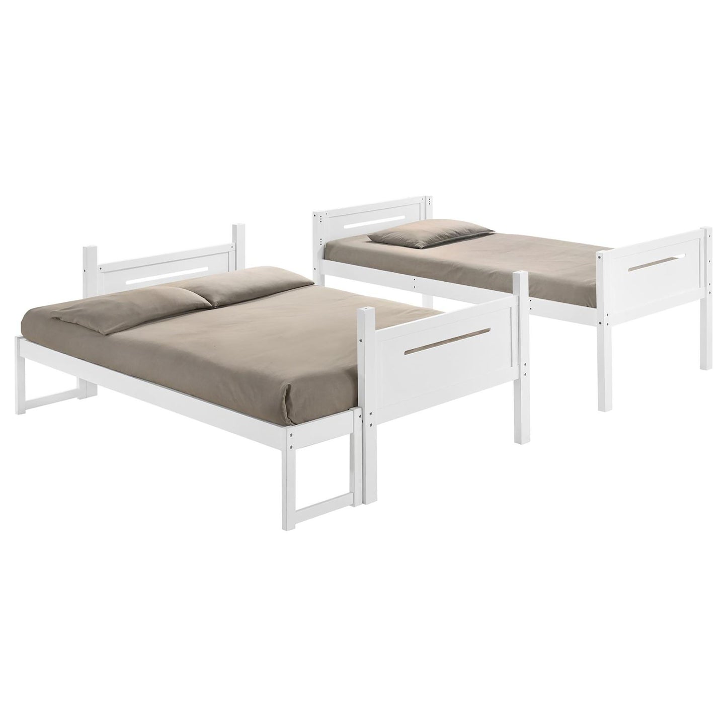 Bunk Bed With Built In Ladder, Safety Guardrails And Angled Access Step - The Sleep Loft - Online Mattress Showroom NYC