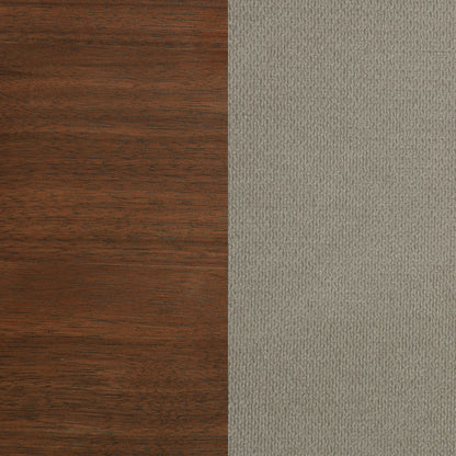 Verona - Queen Upholstered Panel Bed - Walnut - The Sleep Loft - Online Mattress Showroom NYC