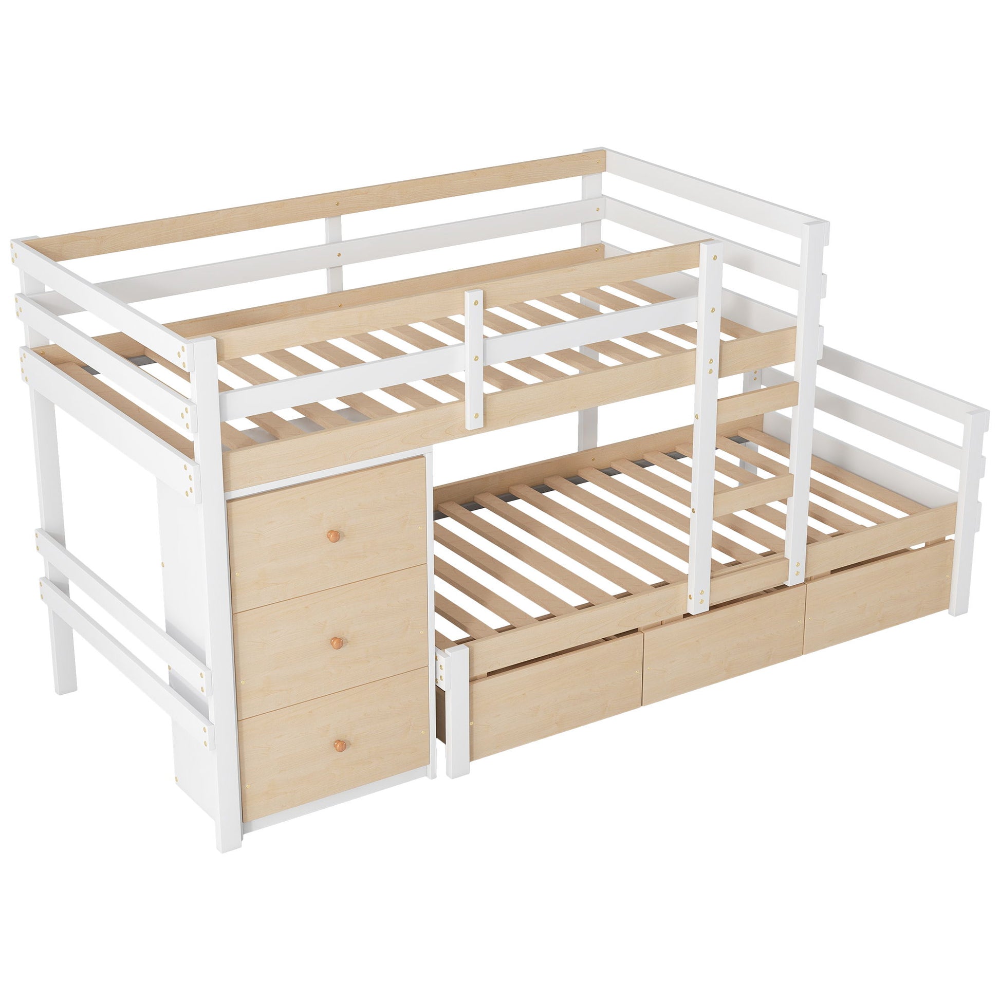 Loft Bunk Bed With Drawers And Ladder - The Sleep Loft - Online Mattress Showroom NYC