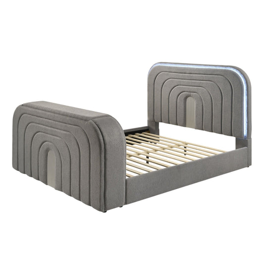 Shelyn - Bed With LED, TV Stand, Fireplace & Bluetooth - The Sleep Loft - Online Mattress Showroom NYC