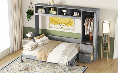 Murphy Wall Bed With Closet And Drawers - The Sleep Loft - Online Mattress Showroom NYC