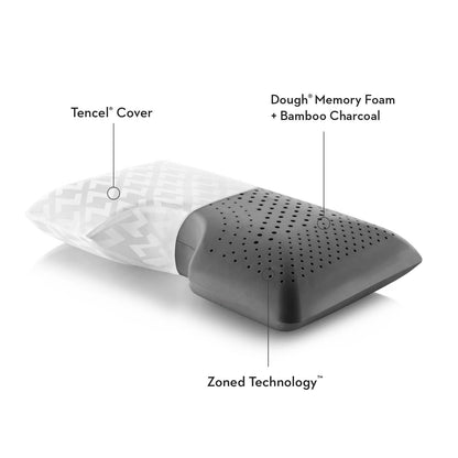 Shoulder Zoned Dough - Bamboo Charcoal Pillow - The Sleep Loft - Online Mattress Showroom NYC