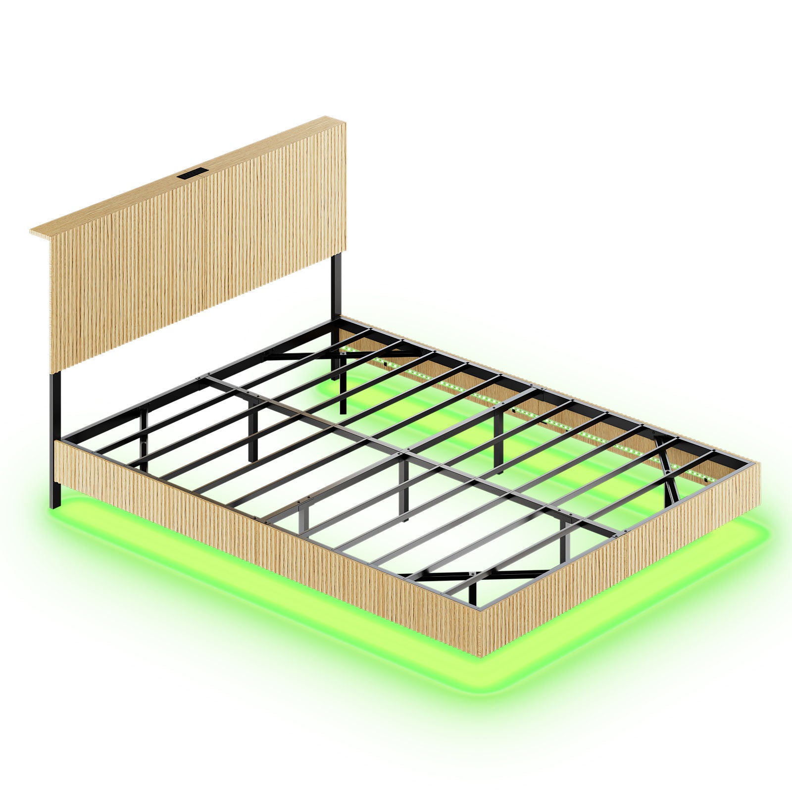 Floating Bedstead With Charging Station And LED Lights - The Sleep Loft - Online Mattress Showroom NYC