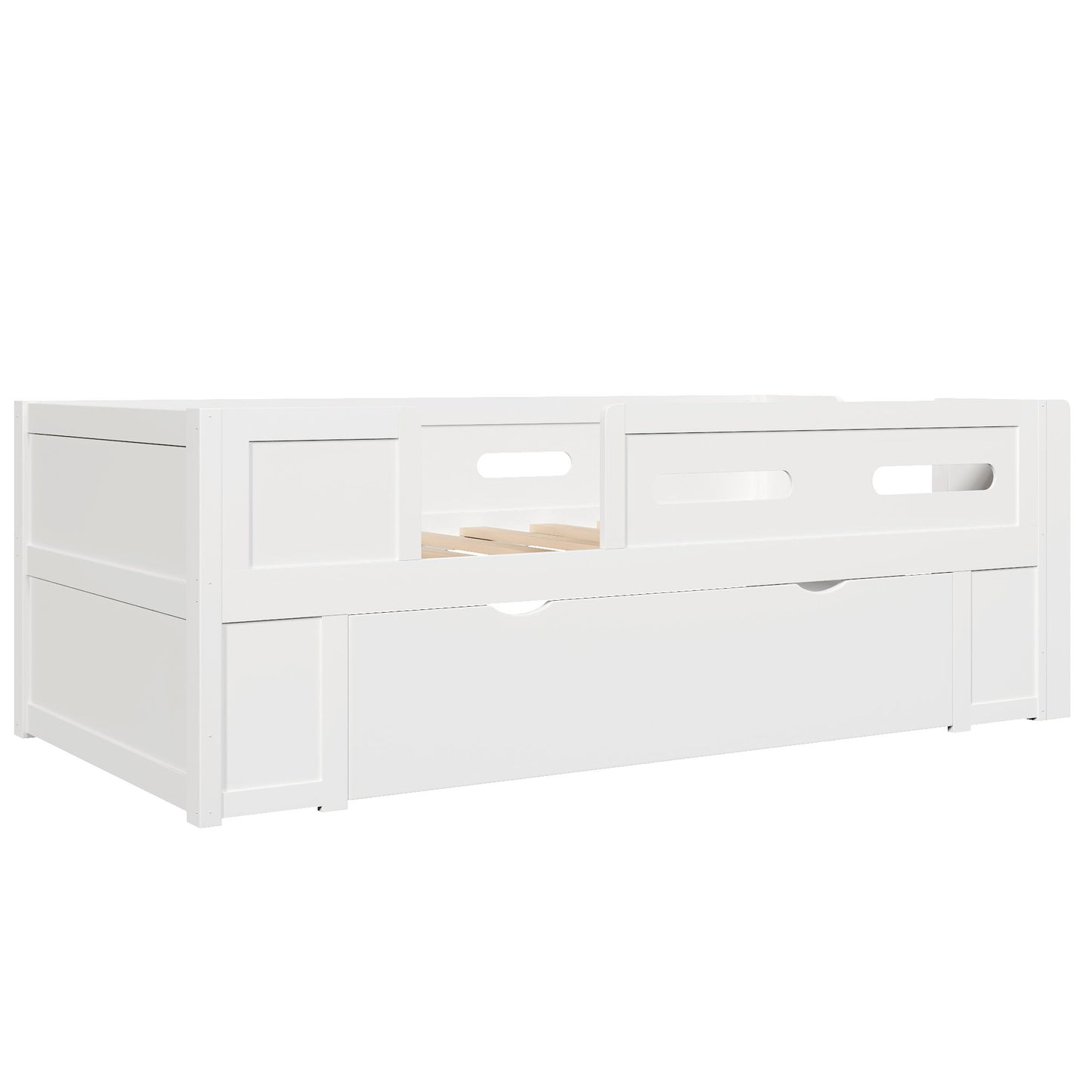 Platform Bed With Guardrail And Drawer - The Sleep Loft - Online Mattress Showroom NYC