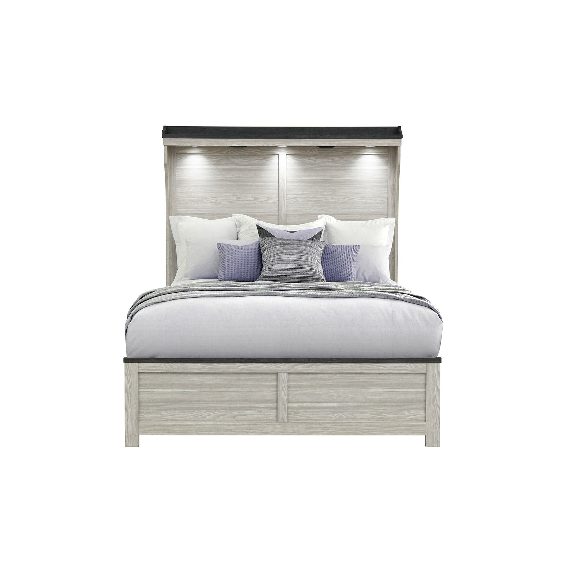Augusta - Bed With Lit Headboard - The Sleep Loft - Online Mattress Showroom NYC